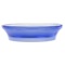 Round Soap Dish Made From Thermoplastic Resins in Blue Finish